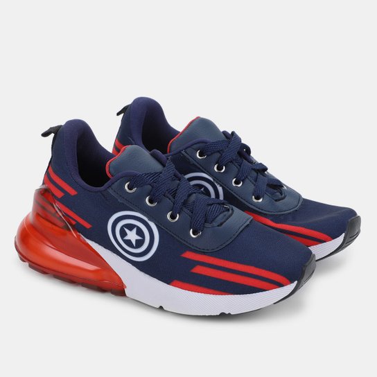 Tênis Infantil Marvel Bolha Capitão América Masculino - Marinho+Vermelho é ruim? Tênis Infantil Marvel Bolha Capitão América Masculino - Marinho+Vermelho é boa?