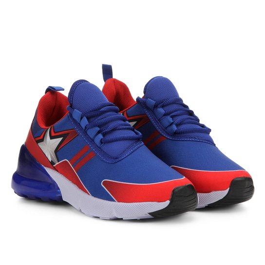 Tênis Infantil Marvel Bolha De Ar Capitão America Masculino - Azul é ruim? Tênis Infantil Marvel Bolha De Ar Capitão America Masculino - Azul é boa?