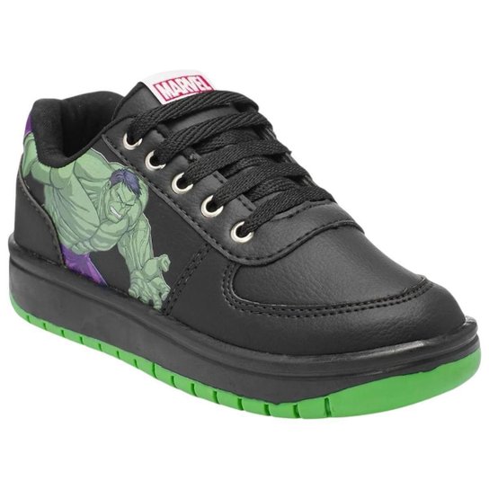Tênis Infantil Marvel Disney Homem Aranha Hulk - Original