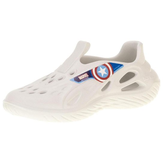 Tênis Infantil Marvel Street Grendene Kids - 22660 - Branco Menor preço em Tênis Infantil Marvel Street Grendene Kids - 22660 - Branco