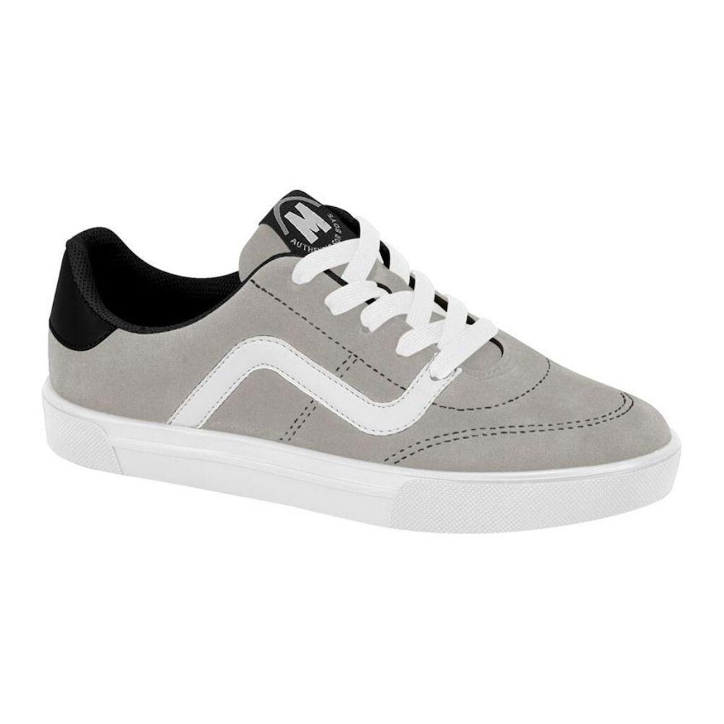 Tênis Infantil Masculino Cinza Branco Preto Molekinho 2801.122