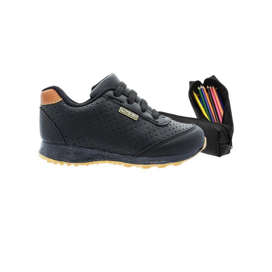 Tênis Infantil Masculino Escolar de Menino Esporte Casual - Tamanho 20 ao 34 Estojo Escolar - Marrom é ruim? Tênis Infantil Masculino Escolar de Menino Esporte Casual - Tamanho 20 ao 34 Estojo Escolar - Marrom é boa?