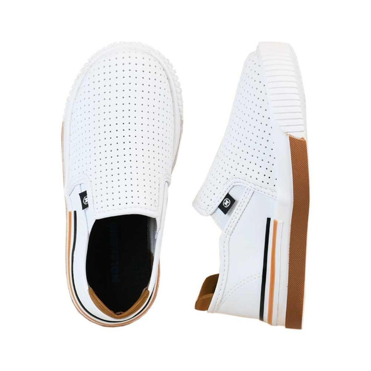 Tênis Infantil Masculino Slip On Molekinho Bege/Caramelo - Bege | Netshoes