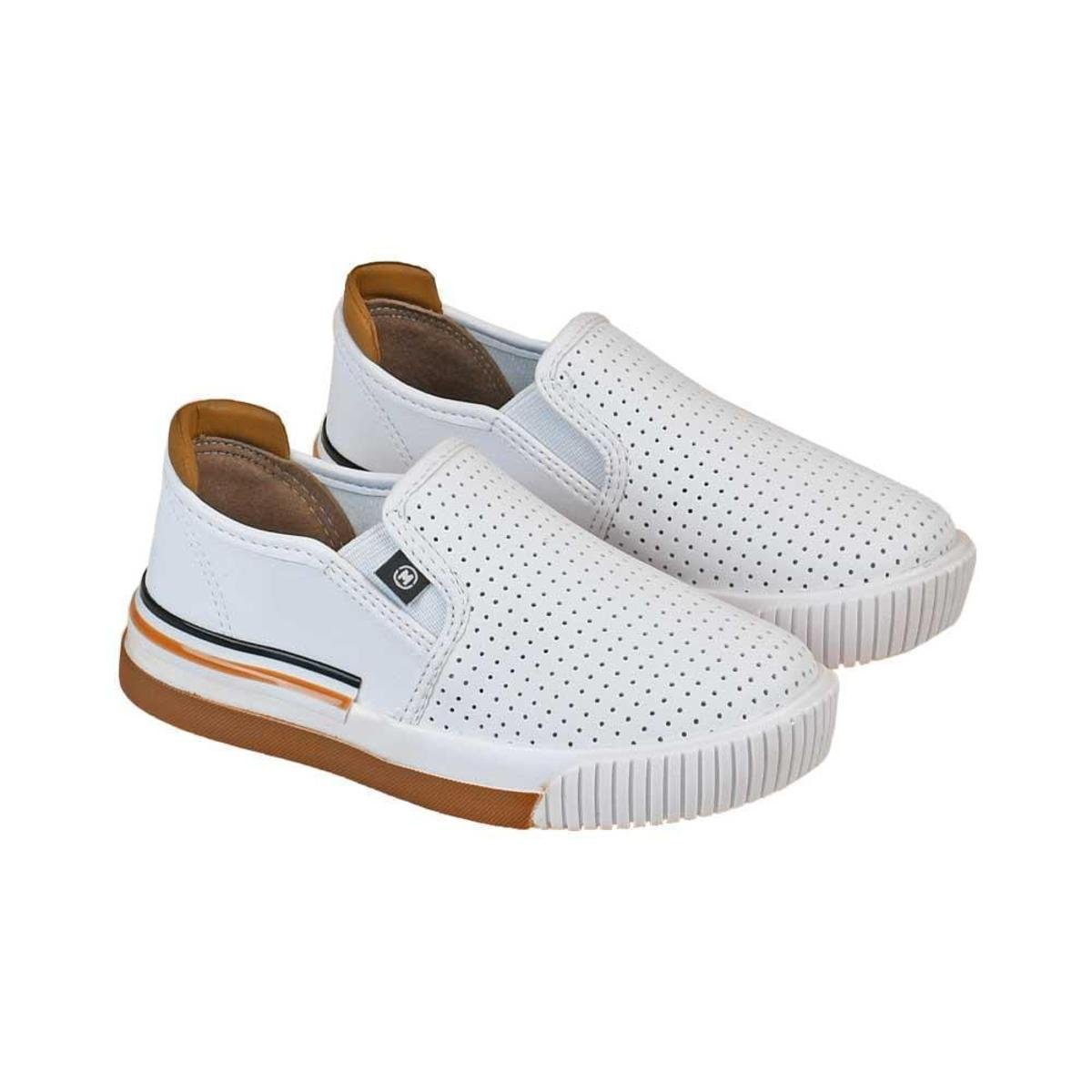 Tênis Infantil Masculino Slip On Molekinho Bege/Caramelo - Bege | Netshoes