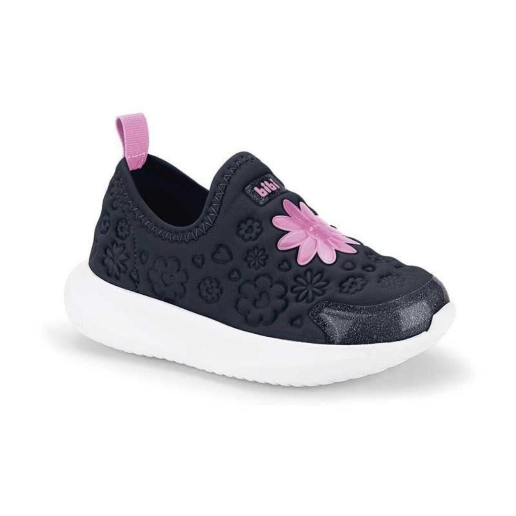 Tênis Infantil Menina Bibi Flash Marinho Flor Pop Pink
