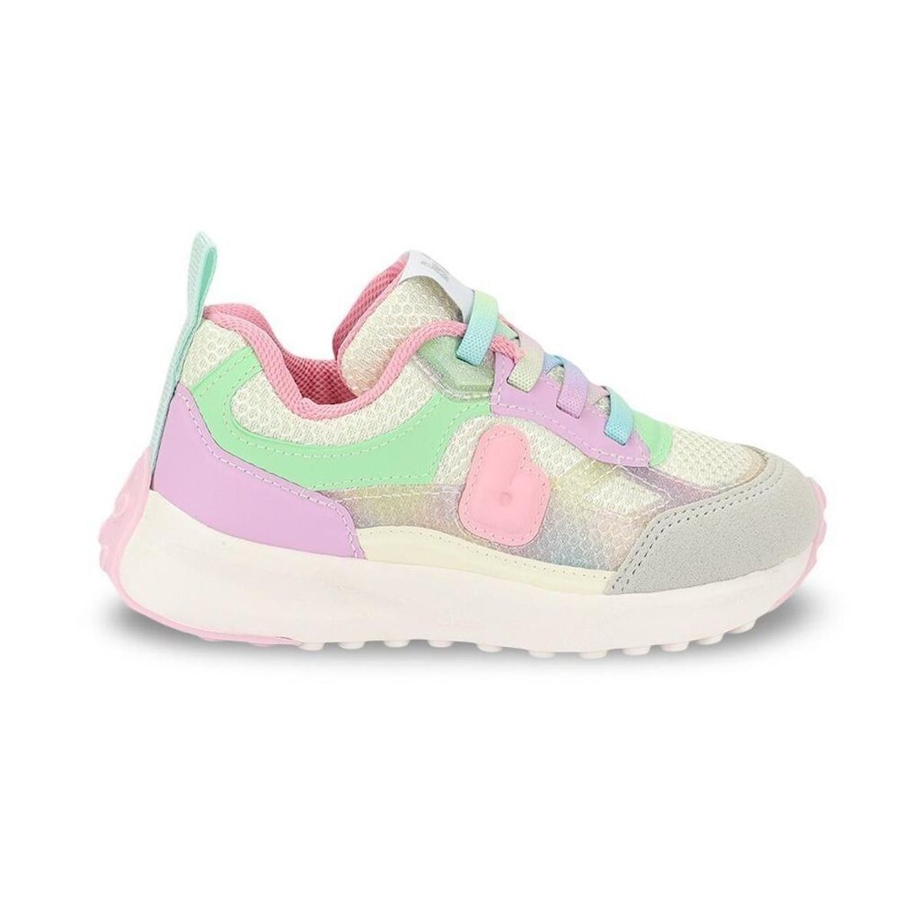 Tênis Infantil Menina Bibi Jogging Rosa Verde