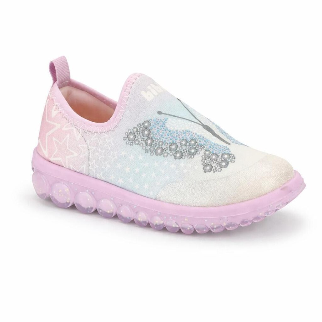 Tênis Infantil Menina Bibi Roller 2.0 Rosa Borboleta Degradê