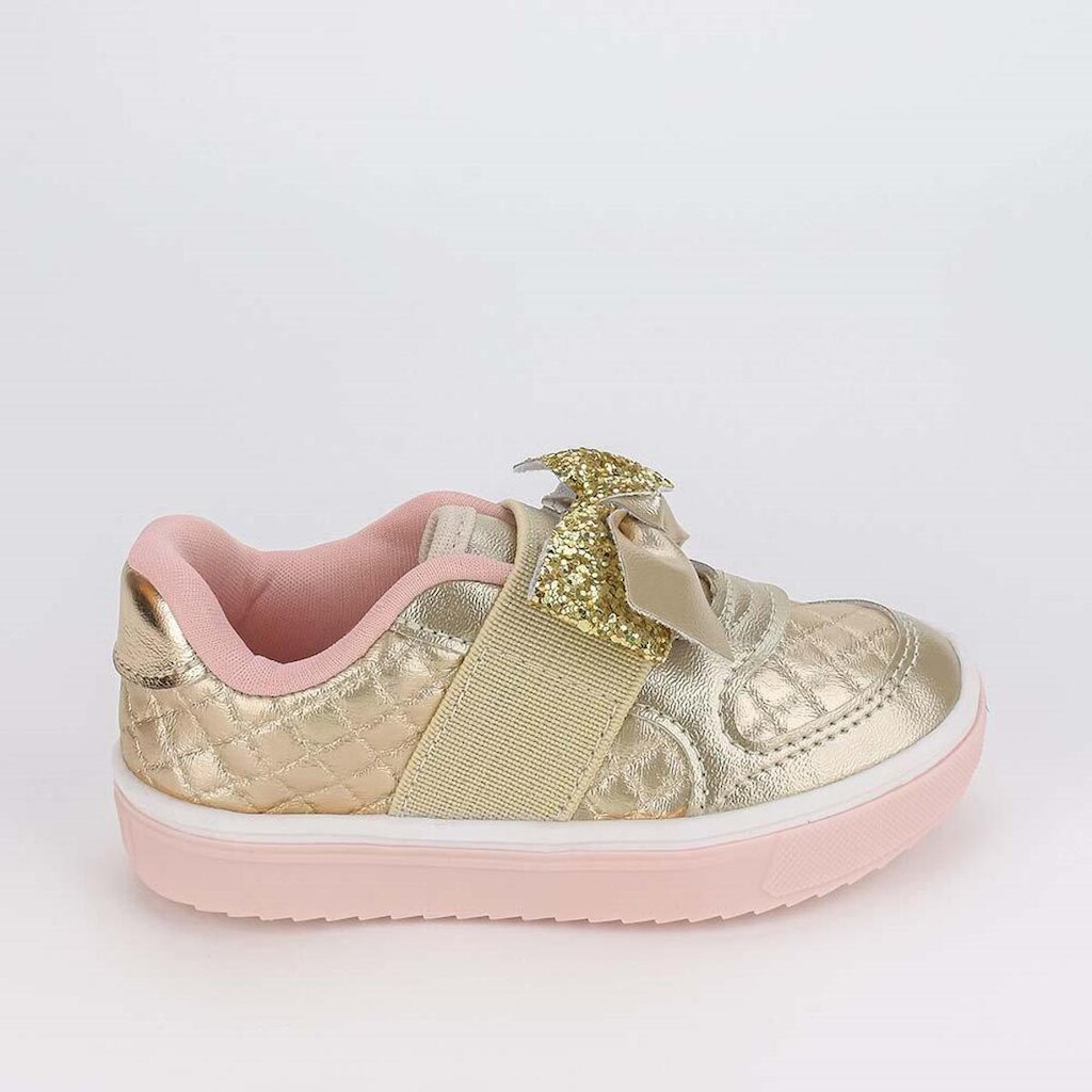 Tênis Infantil Menina Kidy Happy Casual Laço Glit