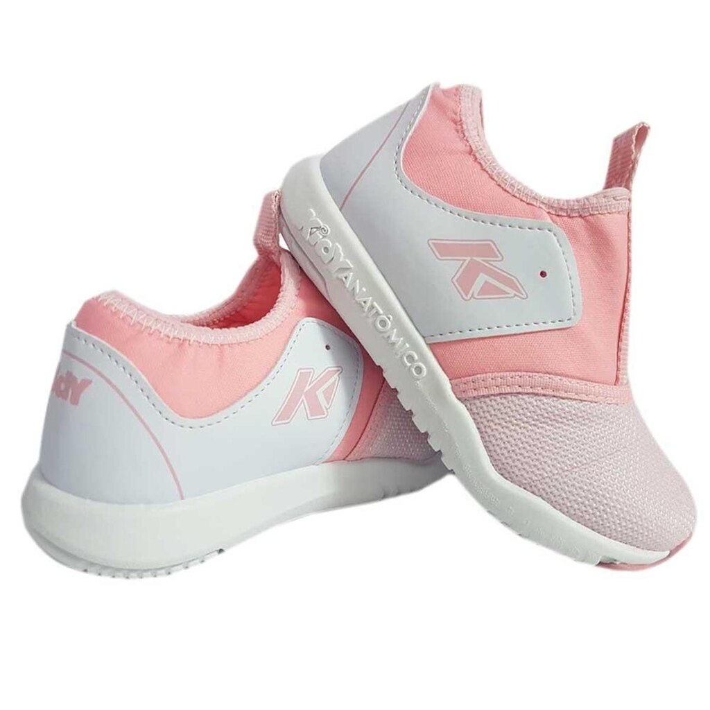 Tênis Infantil Menina Kidy Sprinter Baby Rosa e Branco