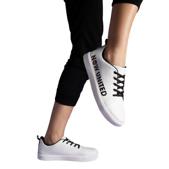 Tênis Infantil Menina Pampili Luna Now United 435.207 - Branco+Preto Menor preço em Tênis Infantil Menina Pampili Luna Now United 435.207 - Branco+Preto