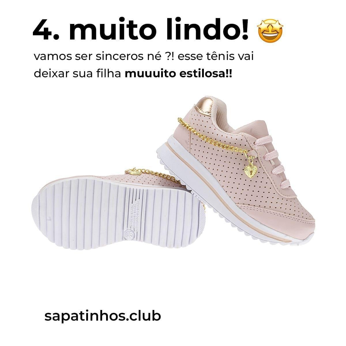 Tenis Infantil Menina Promocao KIT PARES Tam 24 ao 34 Única