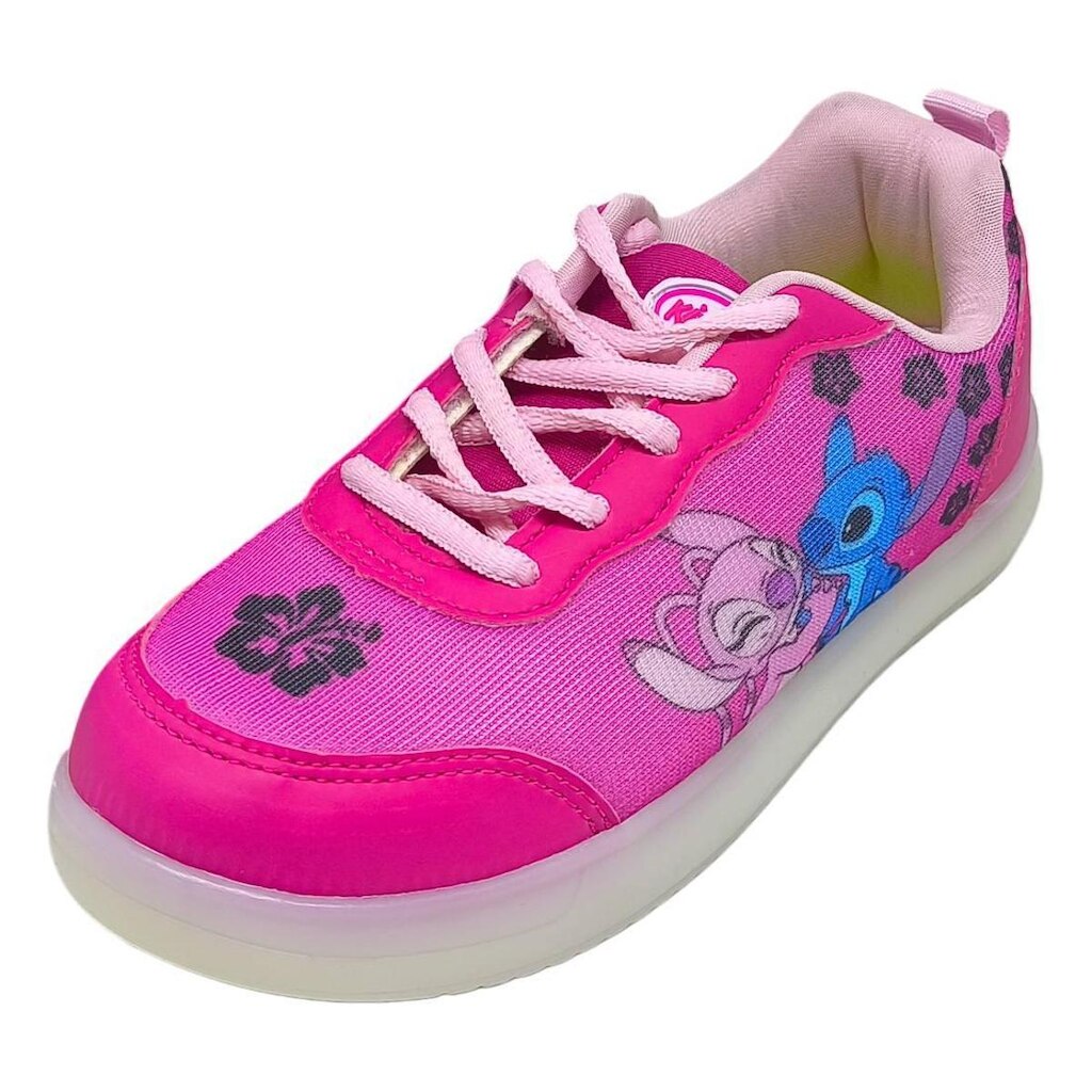 Tenis Infantil Menina Stitch Luz de Led Dia a Dia Kid Star