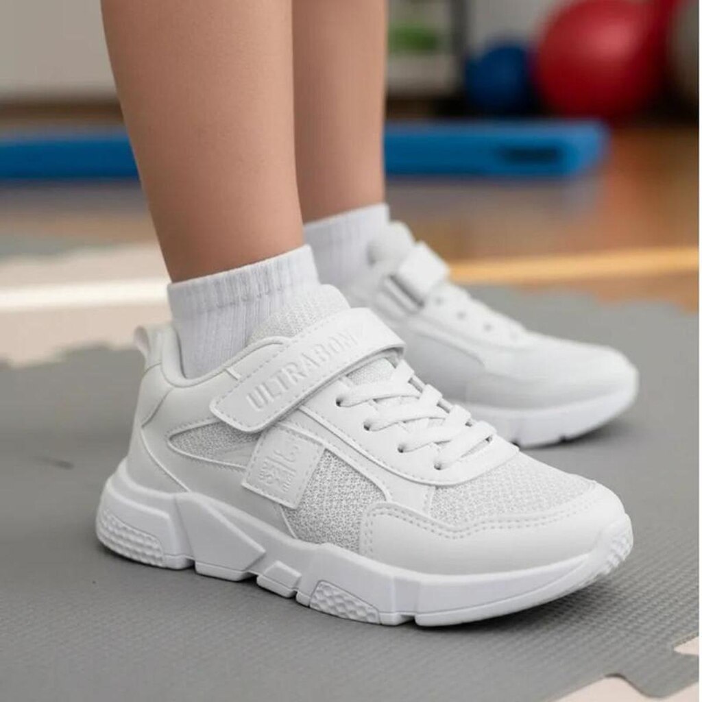 Tênis Infantil Menino Com Velcro e Cadarço Super Macio e Leve KIDS