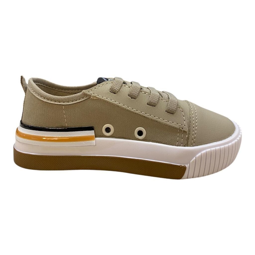 Tenis Infantil Menino Molekinho Casual Calce Fácil Elástico 2615.125 Bege