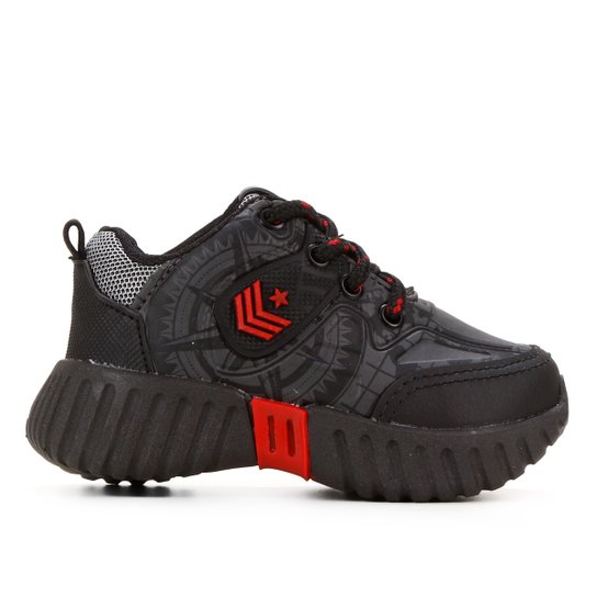 Tênis Infantil Mini-Pé Estampado Masculino - Grafite Menor preço em Tênis Infantil Mini-Pé Estampado Masculino - Grafite