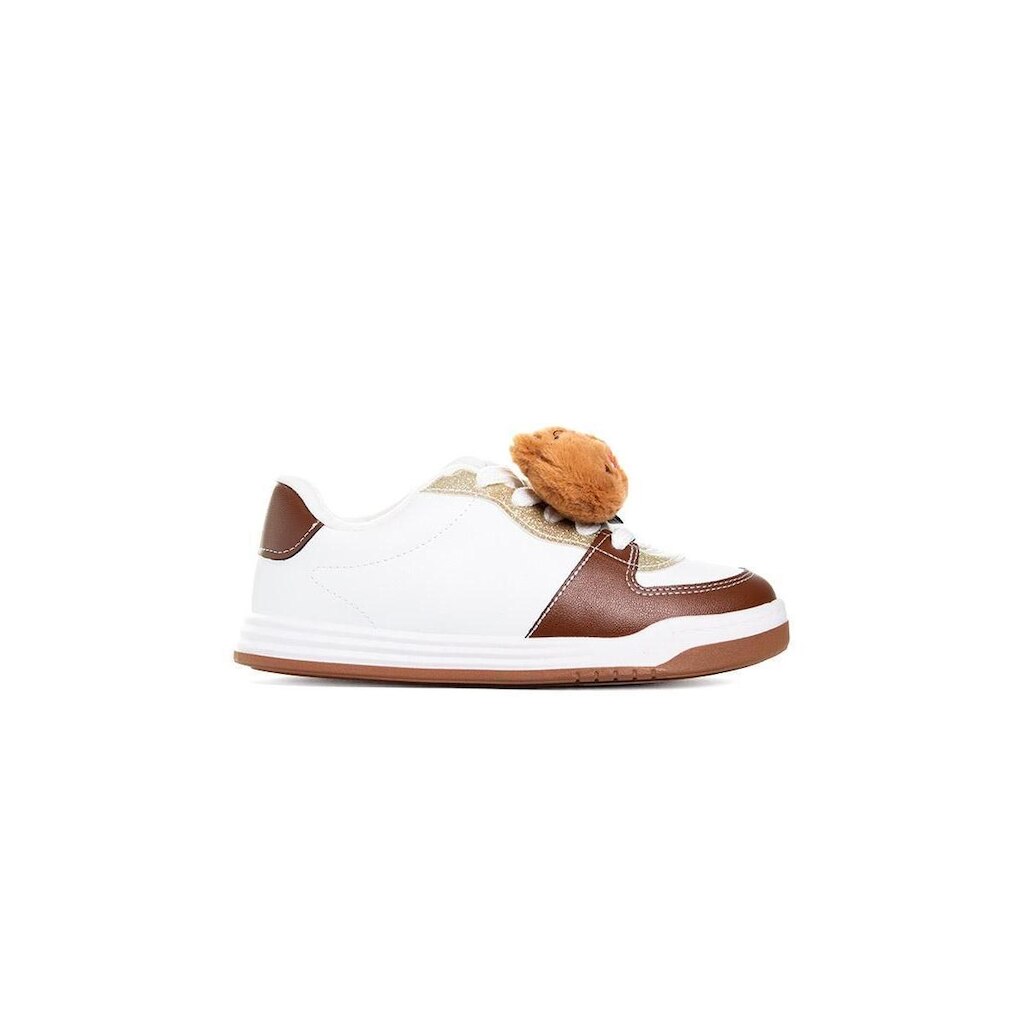 Tênis Infantil Molekinha Capivara Branco/Bege