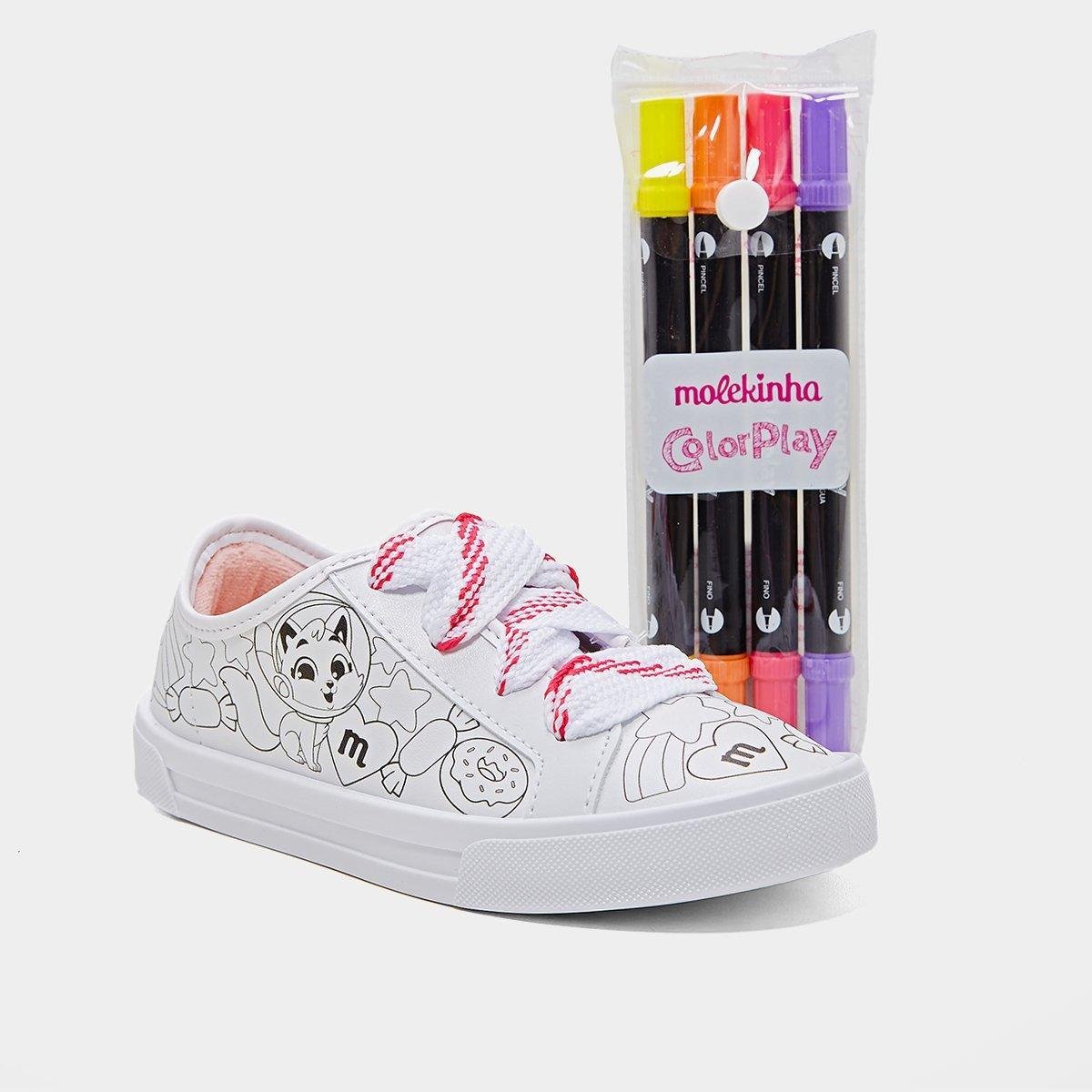 Tênis Infantil Molekinha Casual Menina