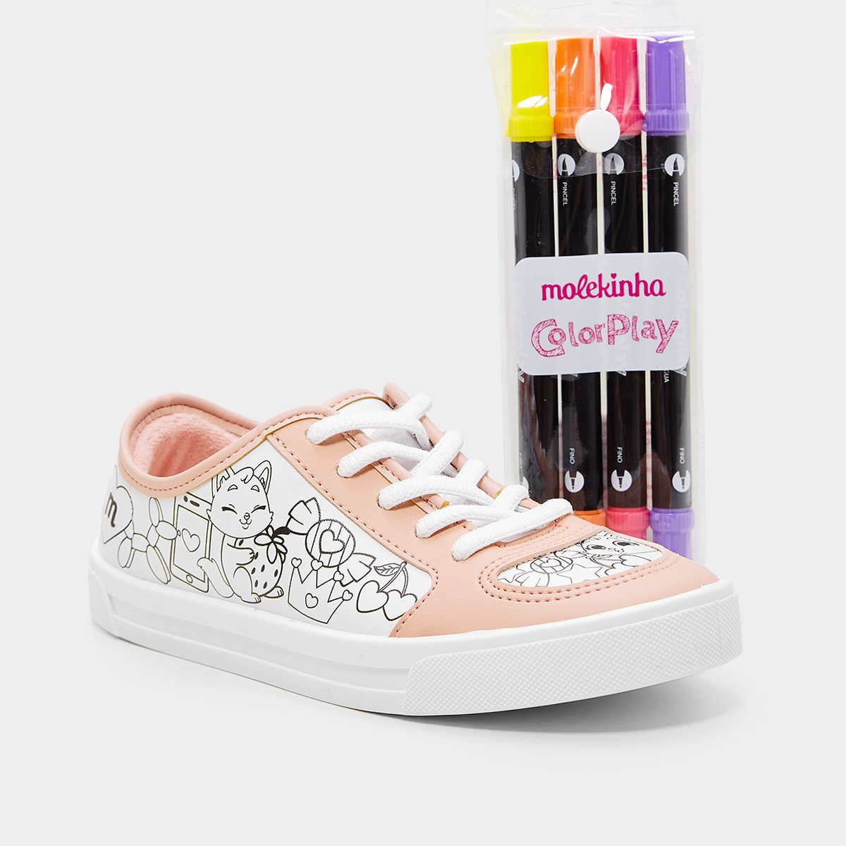Tênis Infantil Molekinha Casual Menina - 1