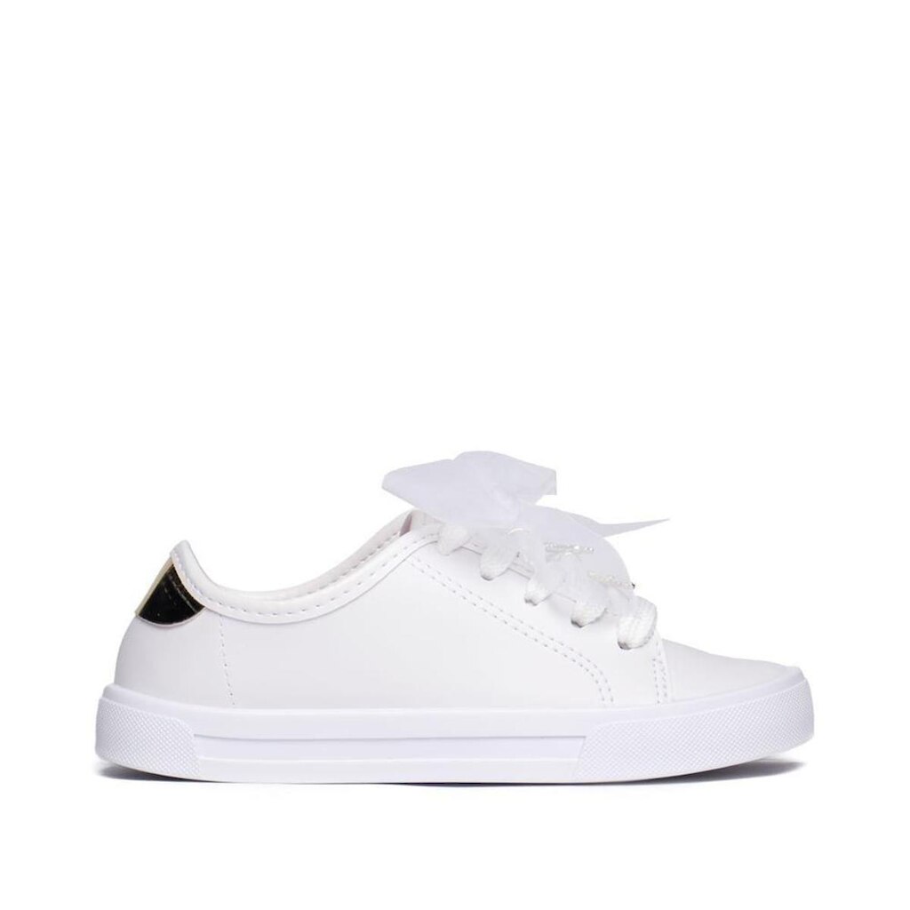 Tênis Infantil Molekinha com Laço de Tule Branco