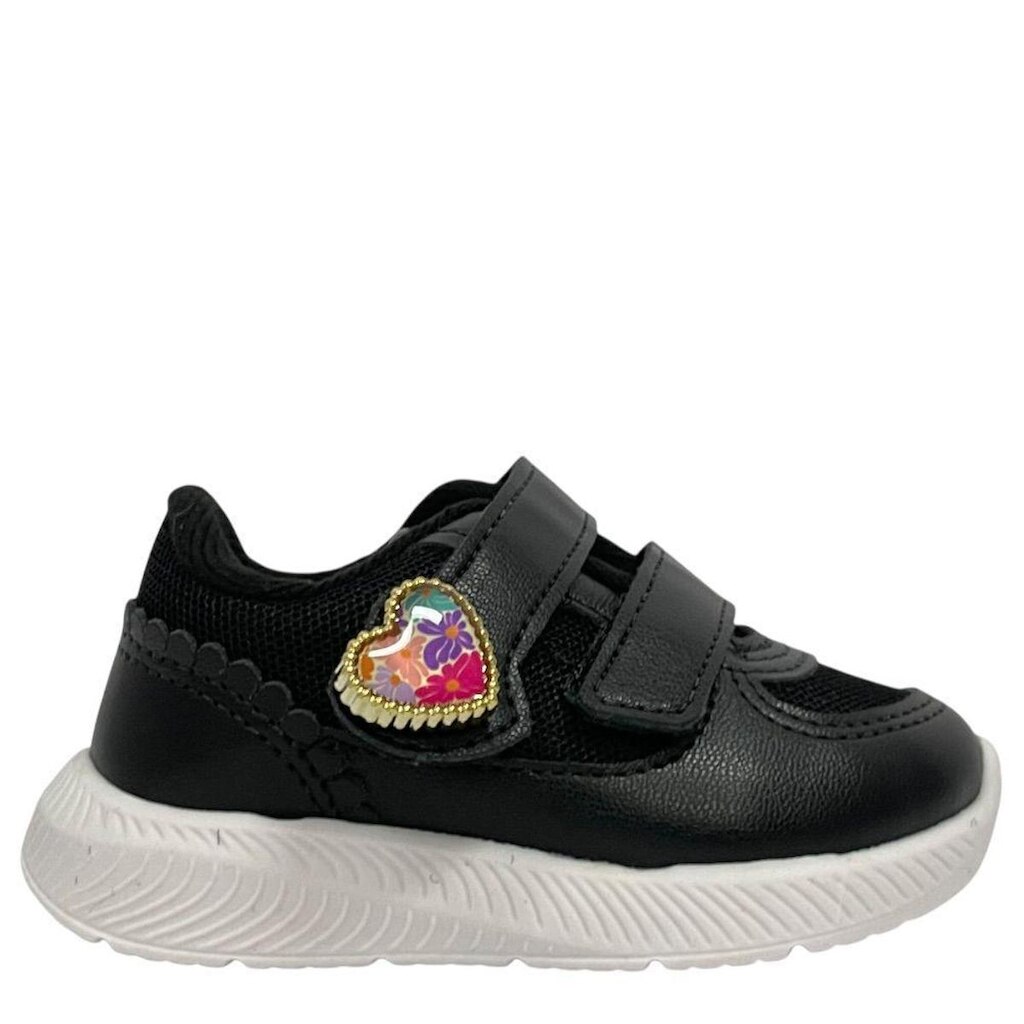 Tênis Infantil Molekinha Preto Com Velcro Baixo 2723222