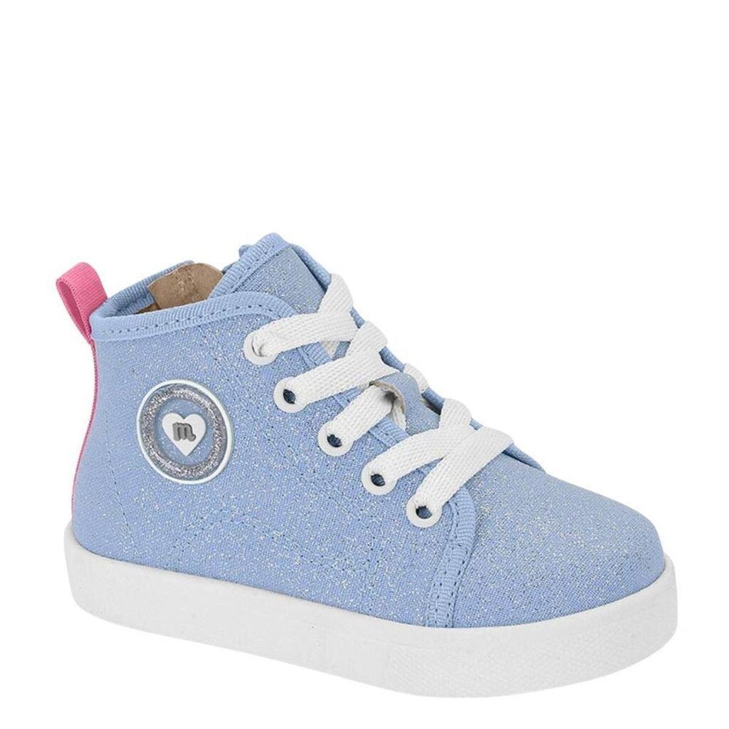 Tênis Infantil Molekinha Tecido Glitter Rosa