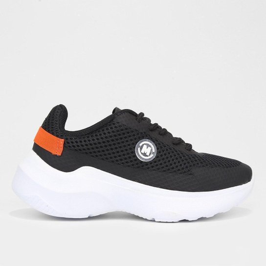 Tênis Infantil Molekinho Básico Menino - Preto+Laranja Menor preço em Tênis Infantil Molekinho Básico Menino - Preto+Laranja