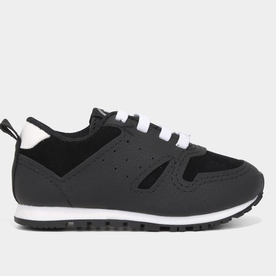 Tênis Infantil Molekinho Jogging Menino - Preto Menor preço em Tênis Infantil Molekinho Jogging Menino - Preto