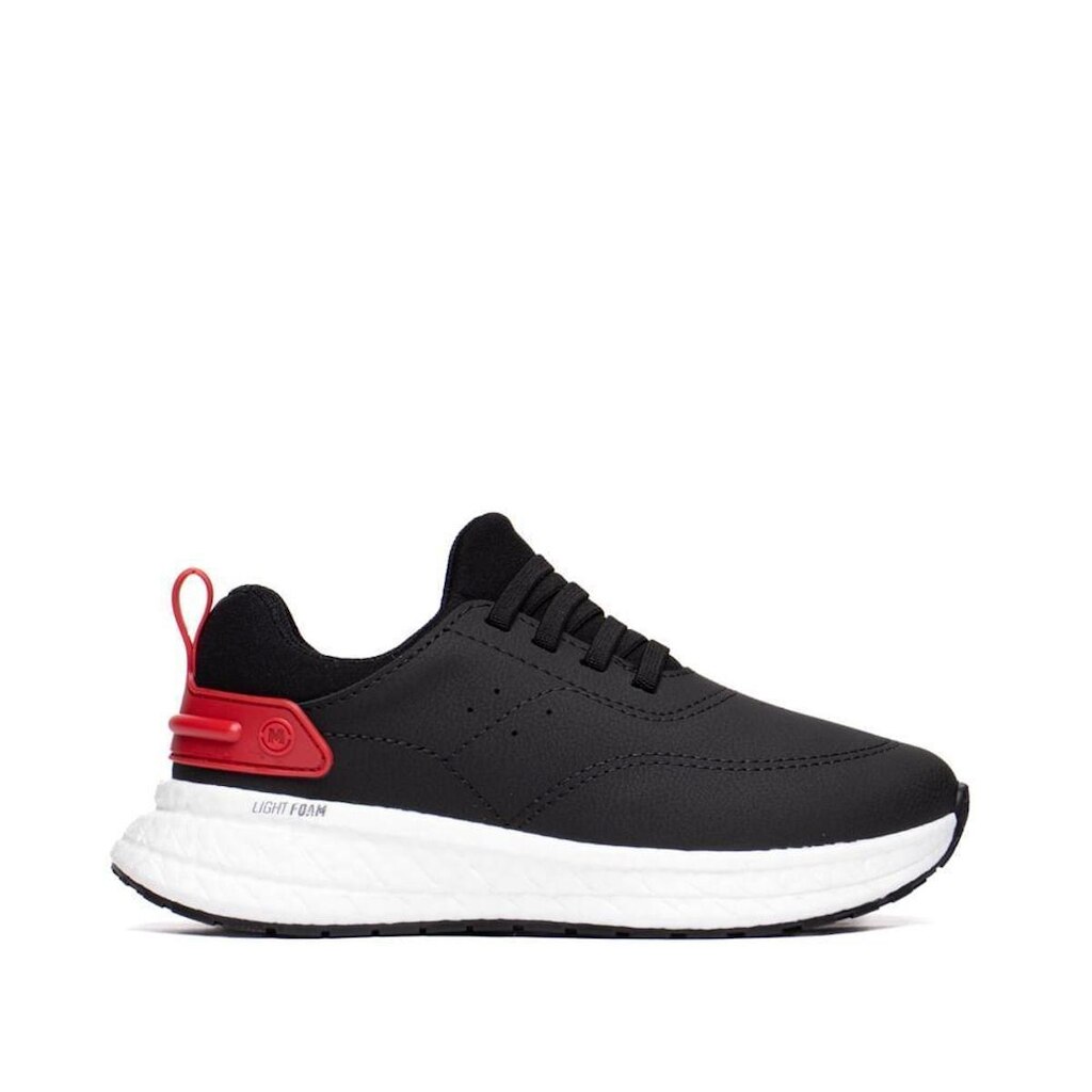 Tênis Infantil Molekinho Napa Elástico Preto/Vermelho