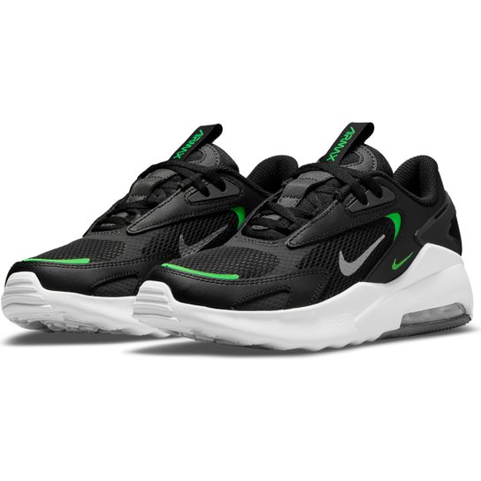 Tênis Infantil Nike Air Max Bolt Bg Masculino - Preto+verde Menor preço em Tênis Infantil Nike Air Max Bolt Bg Masculino - Preto+verde