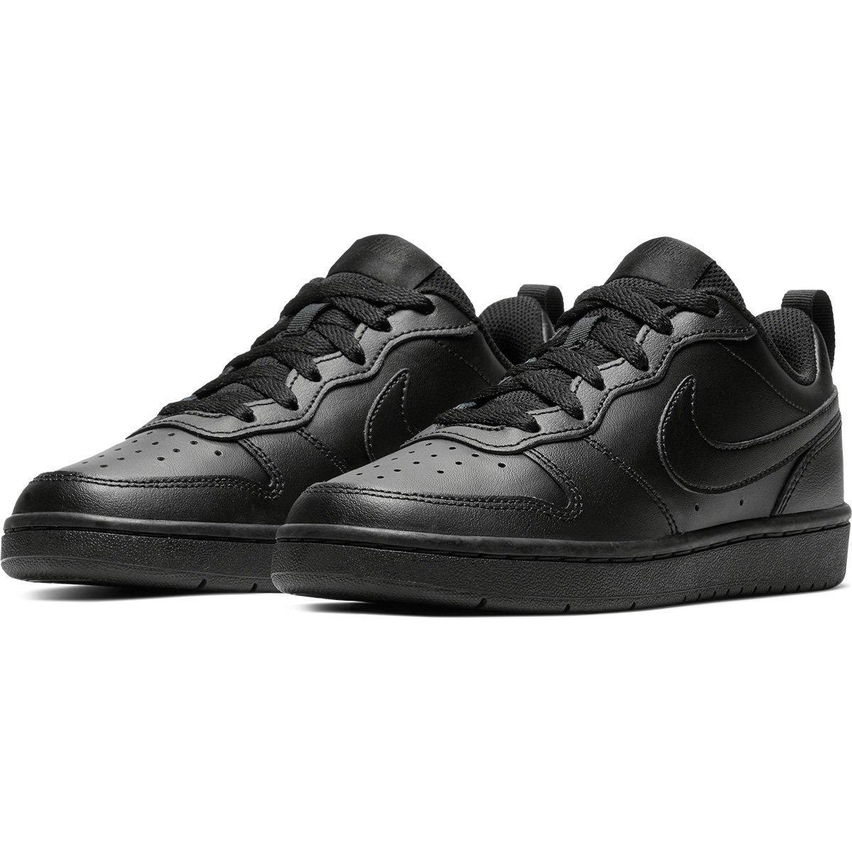 Tênis Infantil Nike Court Borough Low 2 - Preto | Netshoes