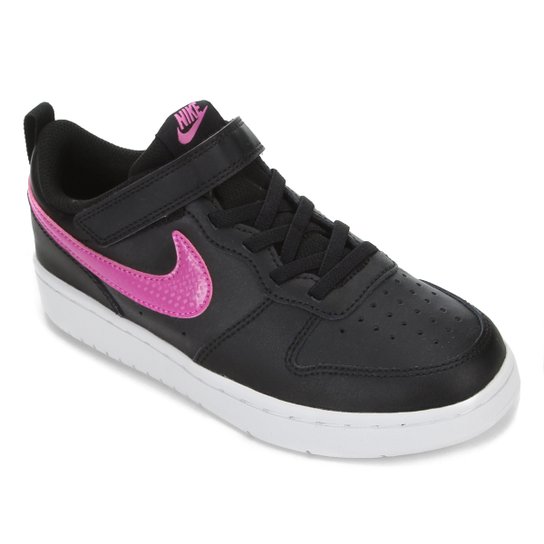 Tênis Infantil Nike Court Borough Masculino - Preto+Rosa é ruim? Tênis Infantil Nike Court Borough Masculino - Preto+Rosa é boa?