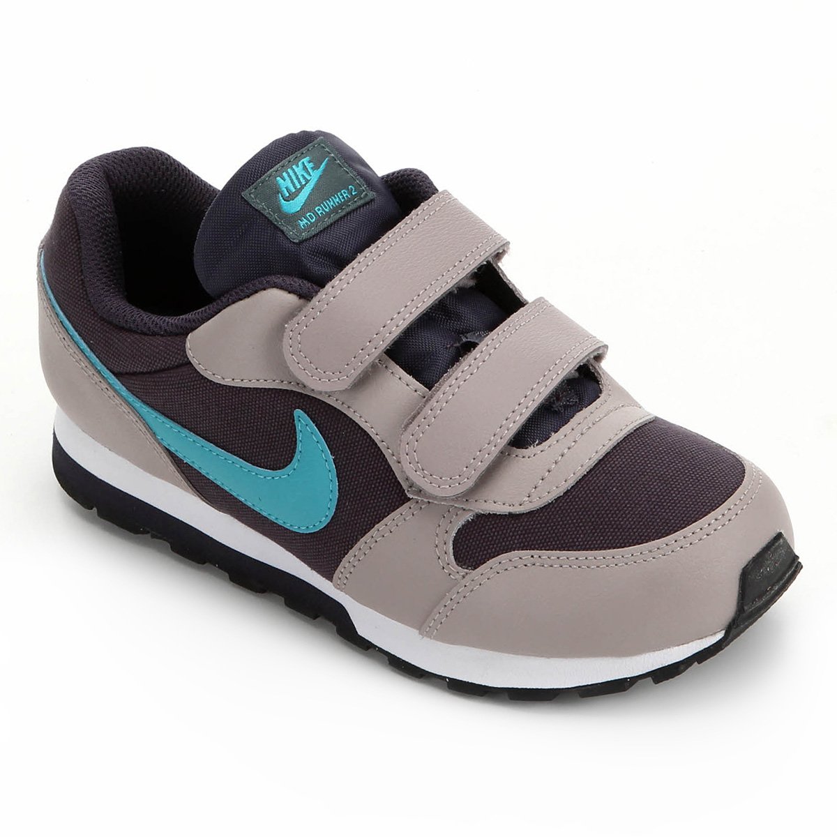 Tenis Infantil Nike Md Runner 2 Velcro Masculino Cinza E Azul Netshoes