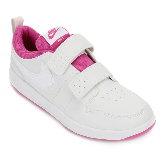 Tênis Infantil Nike Pico 5  PSV - Branco+Rosa é ruim? Tênis Infantil Nike Pico 5  PSV - Branco+Rosa é boa?