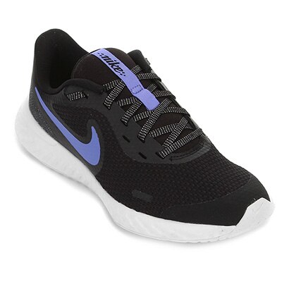 Tênis Infantil Nike Revolution 5 Glitter Feminino - Preto+verde | Netshoes