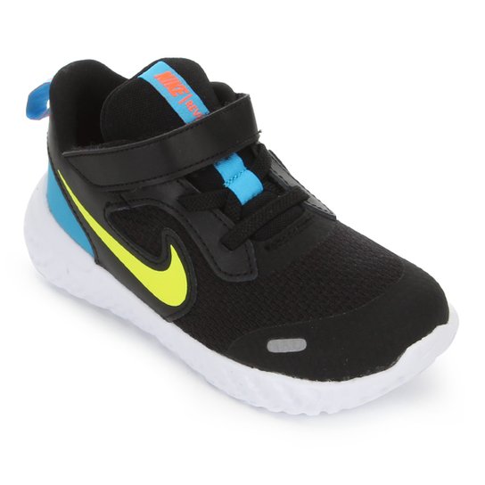 Tênis Infantil Nike Revolution 5 Tdv - Preto e verde Menor preço em Tênis Infantil Nike Revolution 5 Tdv - Preto e verde