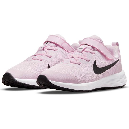 Tênis Infantil Nike Revolution 6 - Rosa+Preto Menor preço em Tênis Infantil Nike Revolution 6 - Rosa+Preto