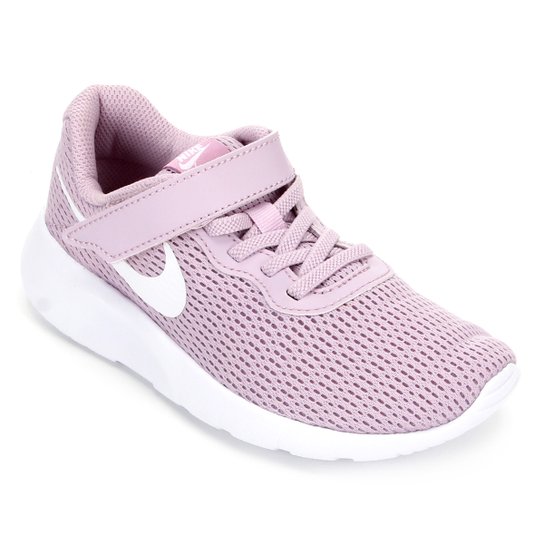 Menor preço em Tênis Infantil Nike Tanjun Velcro Masculino - Lilás e Branco