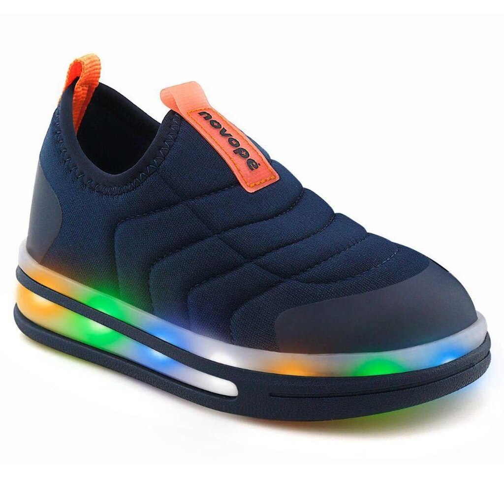 Tenis Infantil Novope 72001016 Com Led Meninos
