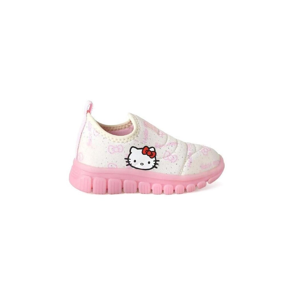 Tênis Infantil Novopé Hello Kitty Led 23/27 Off White