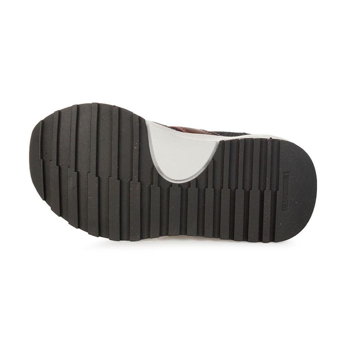 Tênis Infantil Ollie Zara Preto e Vinho 24 - Cristal+Preto | Netshoes