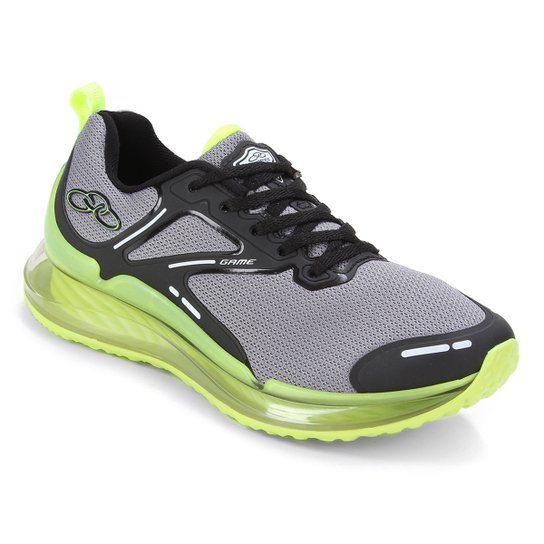 Tênis Infantil Olympikus Game 818 Chumbo+Verde Netshoes