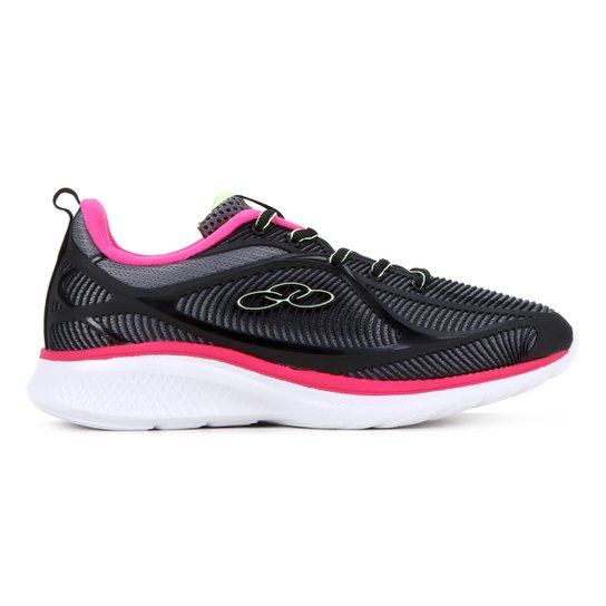 Tênis Infantil Olympikus Supremo Feminino - Preto+Pink Menor preço em Tênis Infantil Olympikus Supremo Feminino - Preto+Pink