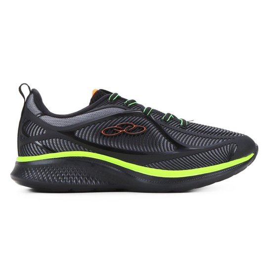 Tenis Infantil Olympikus Supremo Masculino Preto Cinza - Preto+Verde Limão Menor preço em Tenis Infantil Olympikus Supremo Masculino Preto Cinza - Preto+Verde Limão