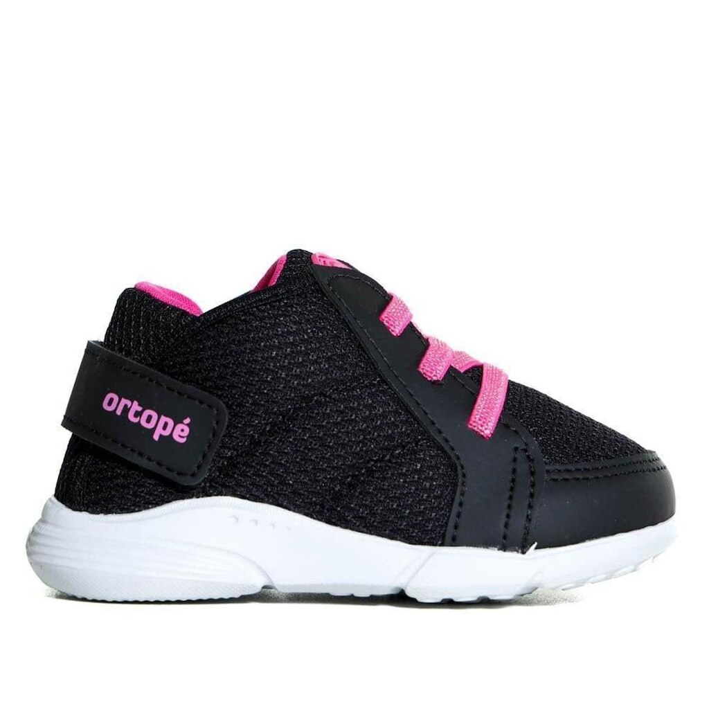 Tênis Infantil Ortopé 22650071 Preto/Pink