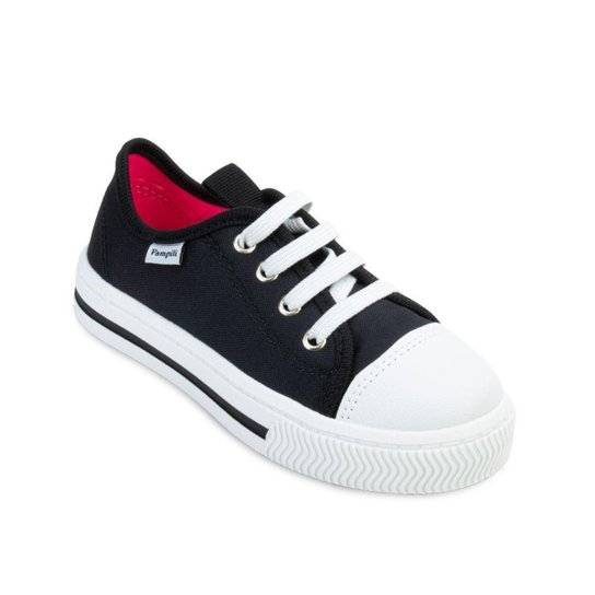 Tênis Infantil Pampili Casual Menina - Preto Menor preço em Tênis Infantil Pampili Casual Menina - Preto
