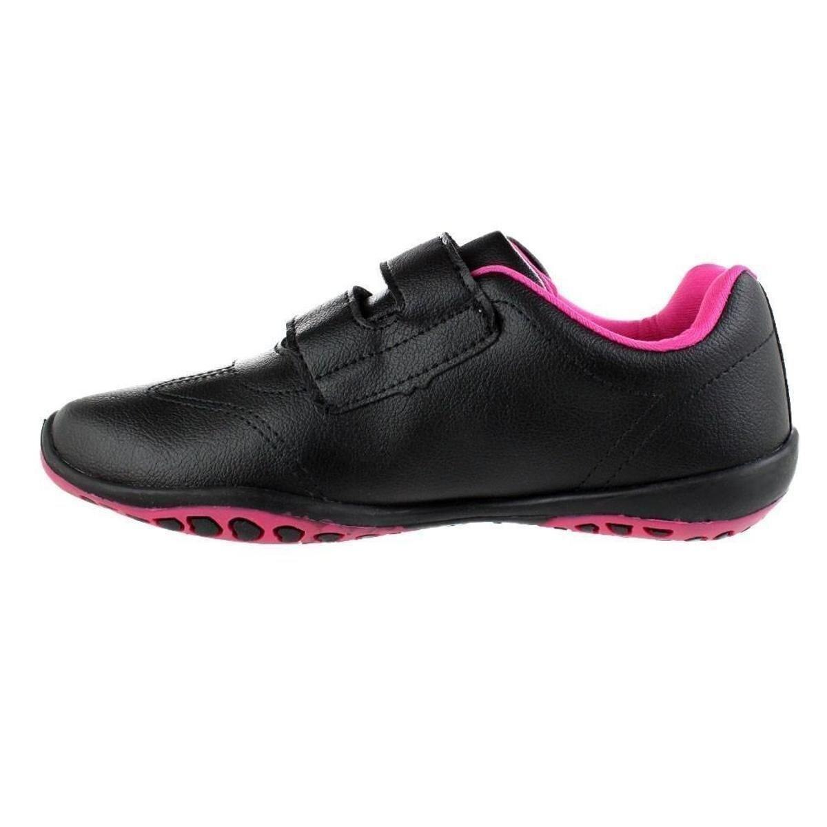 tenis pampili preto e rosa