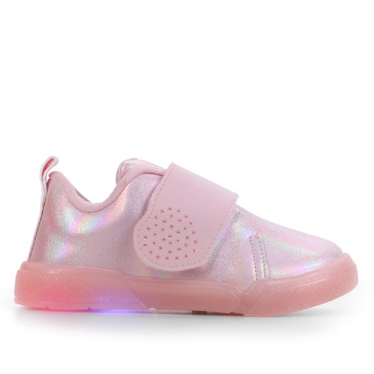 Tênis Infantil Pampili Lily Led Feminino - Rosa Menor preço em Tênis Infantil Pampili Lily Led Feminino - Rosa