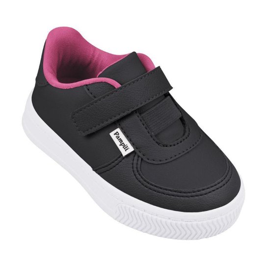 Tênis Infantil Pampili Menina Colorido Mini Blog Lançamento - Preto Menor preço em Tênis Infantil Pampili Menina Colorido Mini Blog Lançamento - Preto
