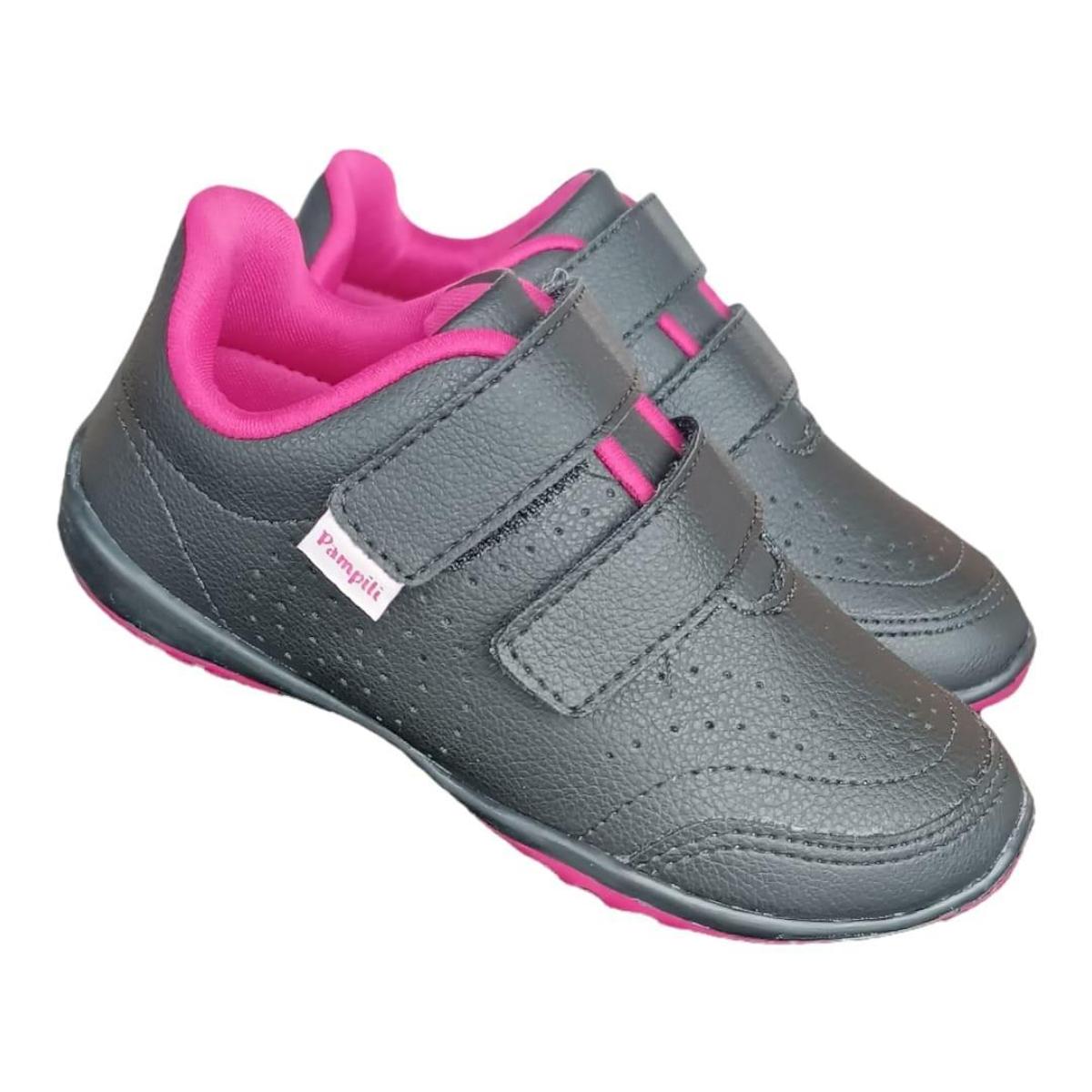 Tenis Infantil Pampili Menina Honey - Preto | Netshoes