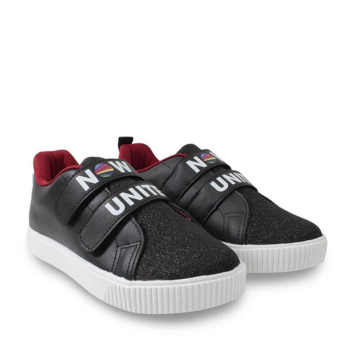 Tênis Infantil Pampili Now United Feminina - Preto | Netshoes